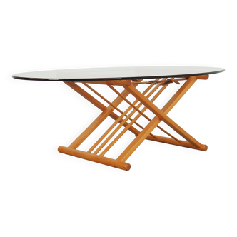 Beech coffee table, Danish design, 1990s, designer: Andreas Hansen, production: Haslev Møbelsnedkeri