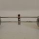 Vintage chrome wall coat rack from the 70s