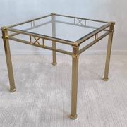 Beautiful square gold coffee table Orsenigo Italy collection 'Art Deco'
