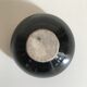 Black ceramic free-form ashtray, 1960