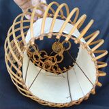 Vintage rattan pendant lamp