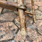 Vintage rattan children's armchair