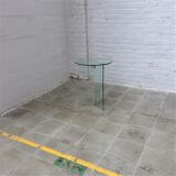 Table basse en verre design vintage
