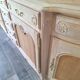 Low buffet in renovated solid cherry wood – Reinterpreted Louis XV style – 250 cm