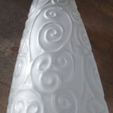 Opalescent glass vase with art deco style décor