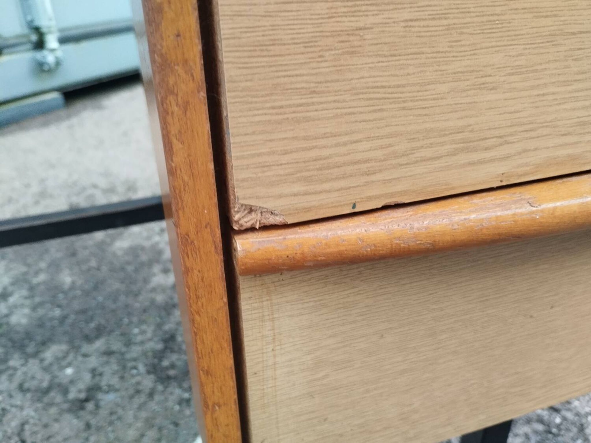 Vintage metal desk