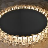 Round Backlit Mirror by Emil Stejnar for Rupert Nikoll Austria 1950s 58cm