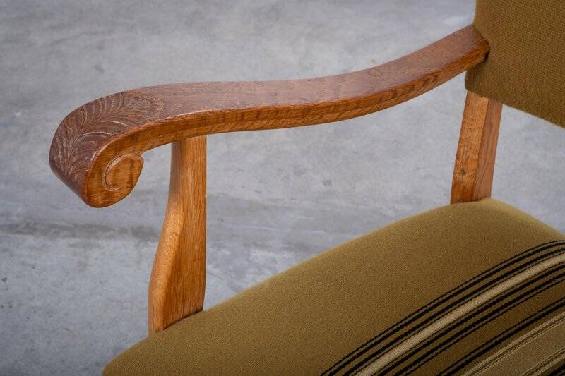 Fauteuils en chêne, Danemark, années 1960, ensemble de 2