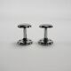 2 chrome metal hooks