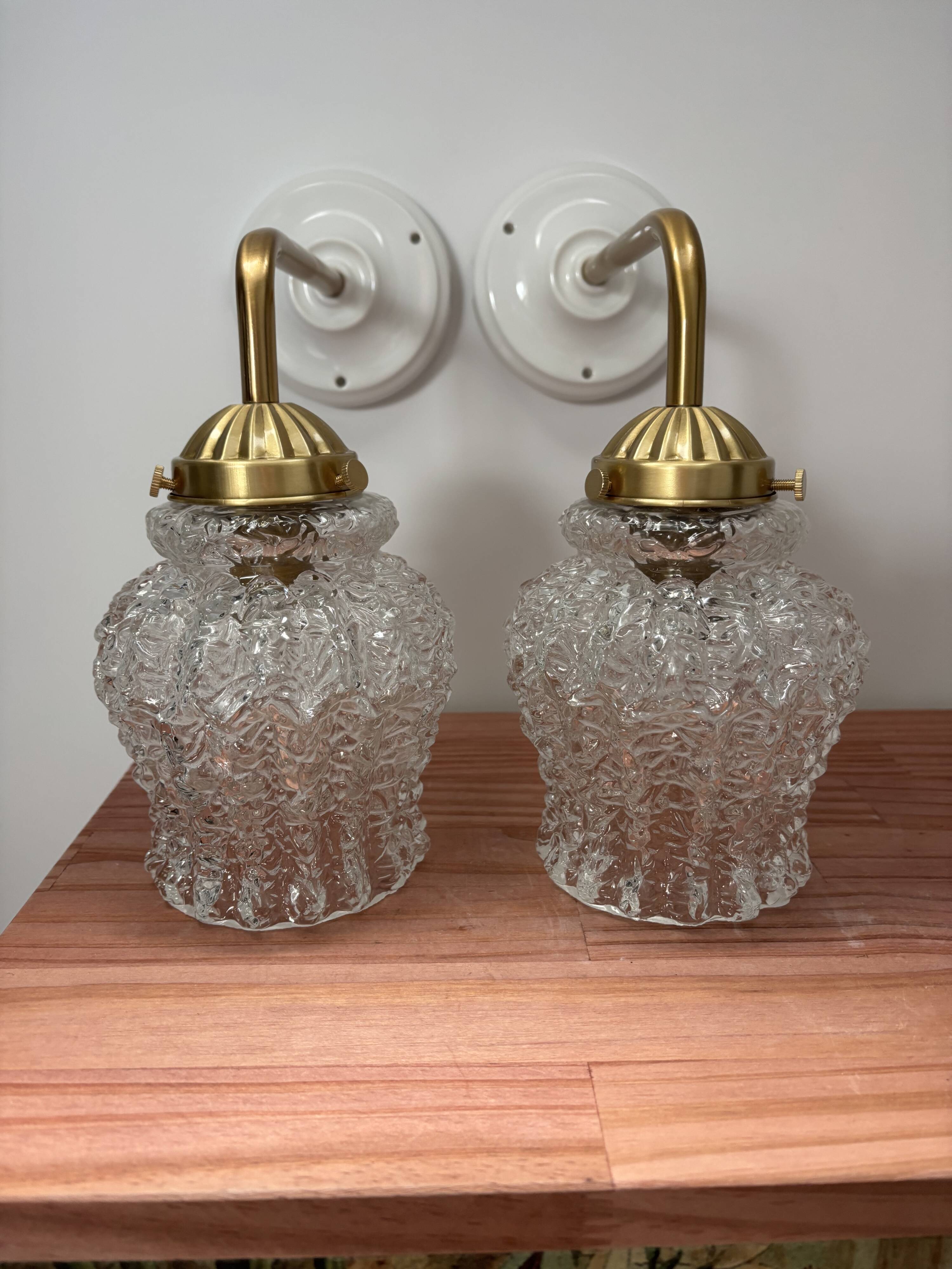 Pair of vintage wall sconces