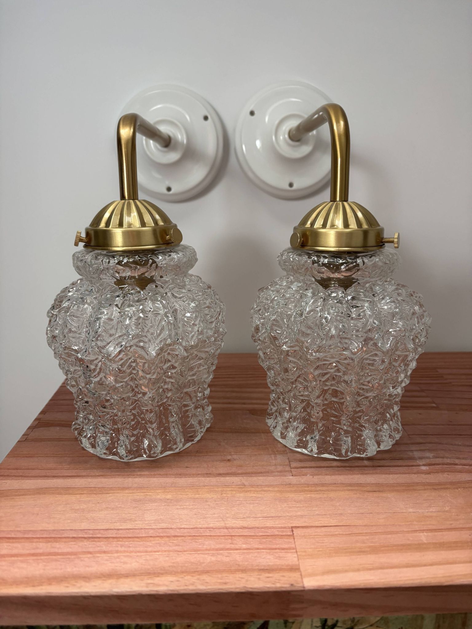 Paire d’appliques murales vintage