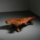 Coffee table made from sequoia root, American craftsmanship, Redwood Park, California, around 1970.