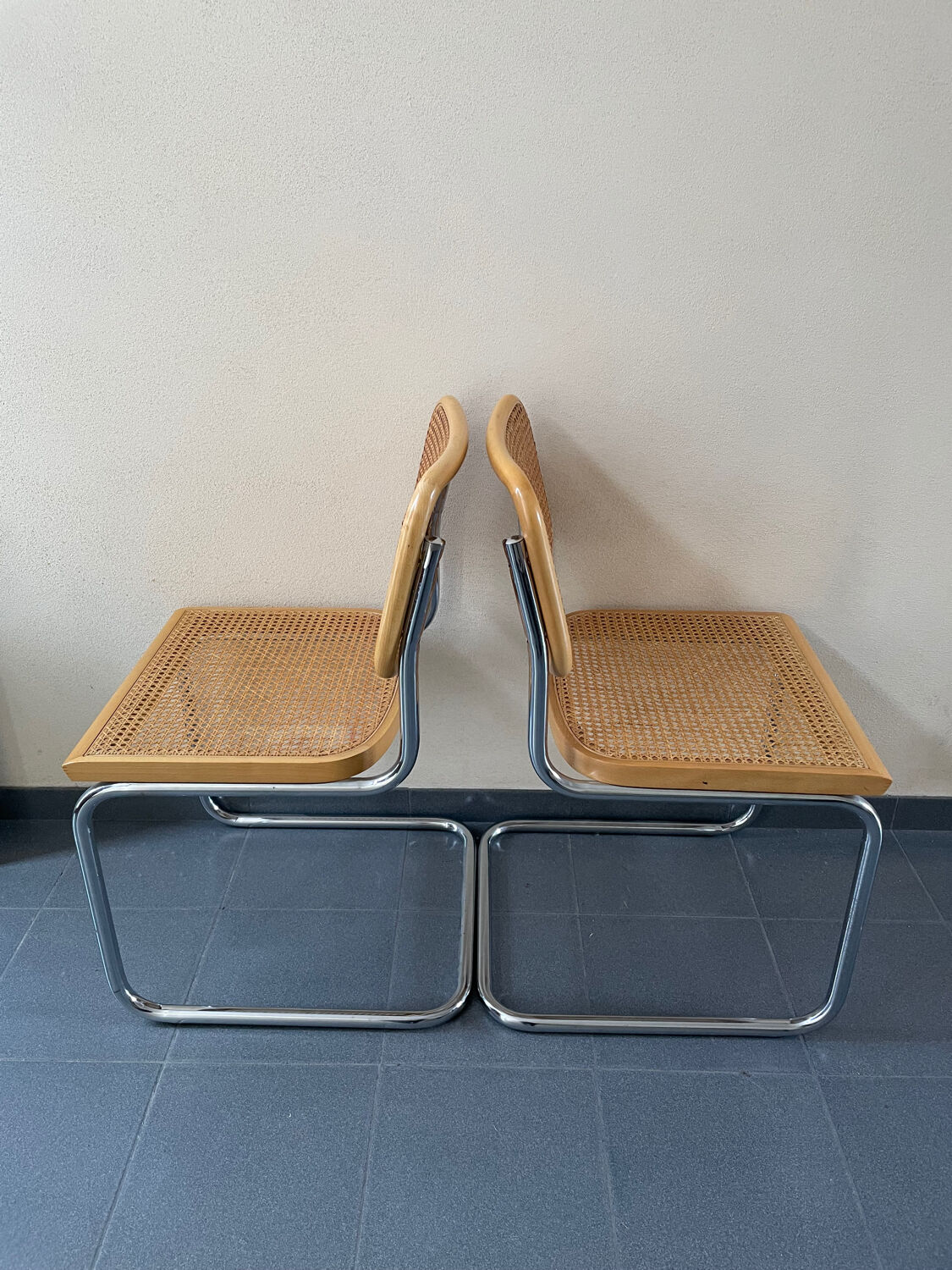 Paire de chaises Breuer Cesca B32
