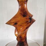 Freeform vase in resin design 70s
