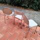 CIVIC Made in France Trio of vintage 1970s Medallion chairs