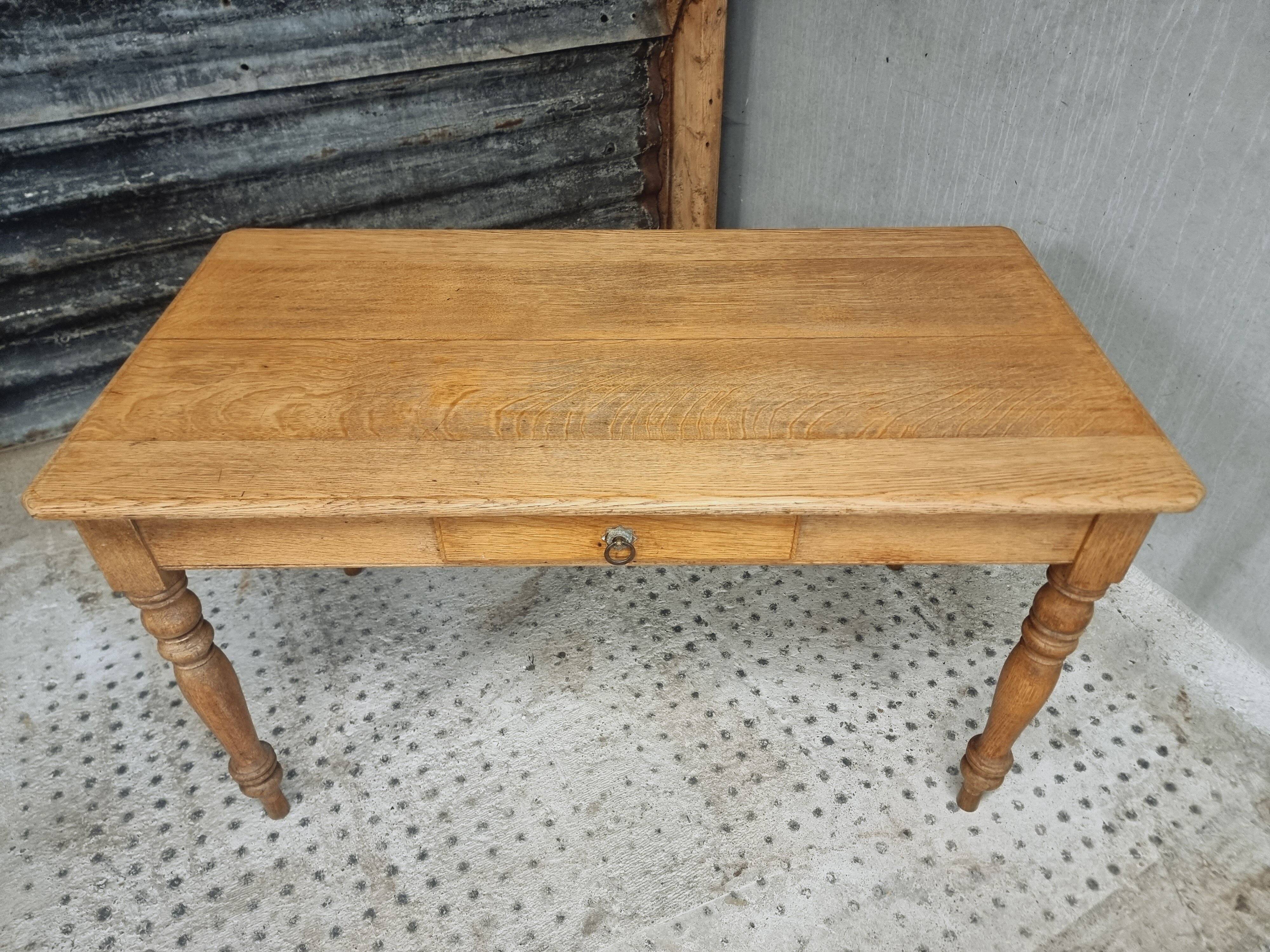 Antique oak table dining table kitchen table 69 x 130 cm