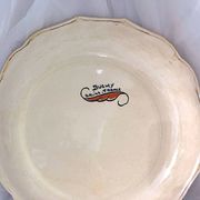 Assiette décorative faïence de Salins France  décor Buchy   25,5 cm