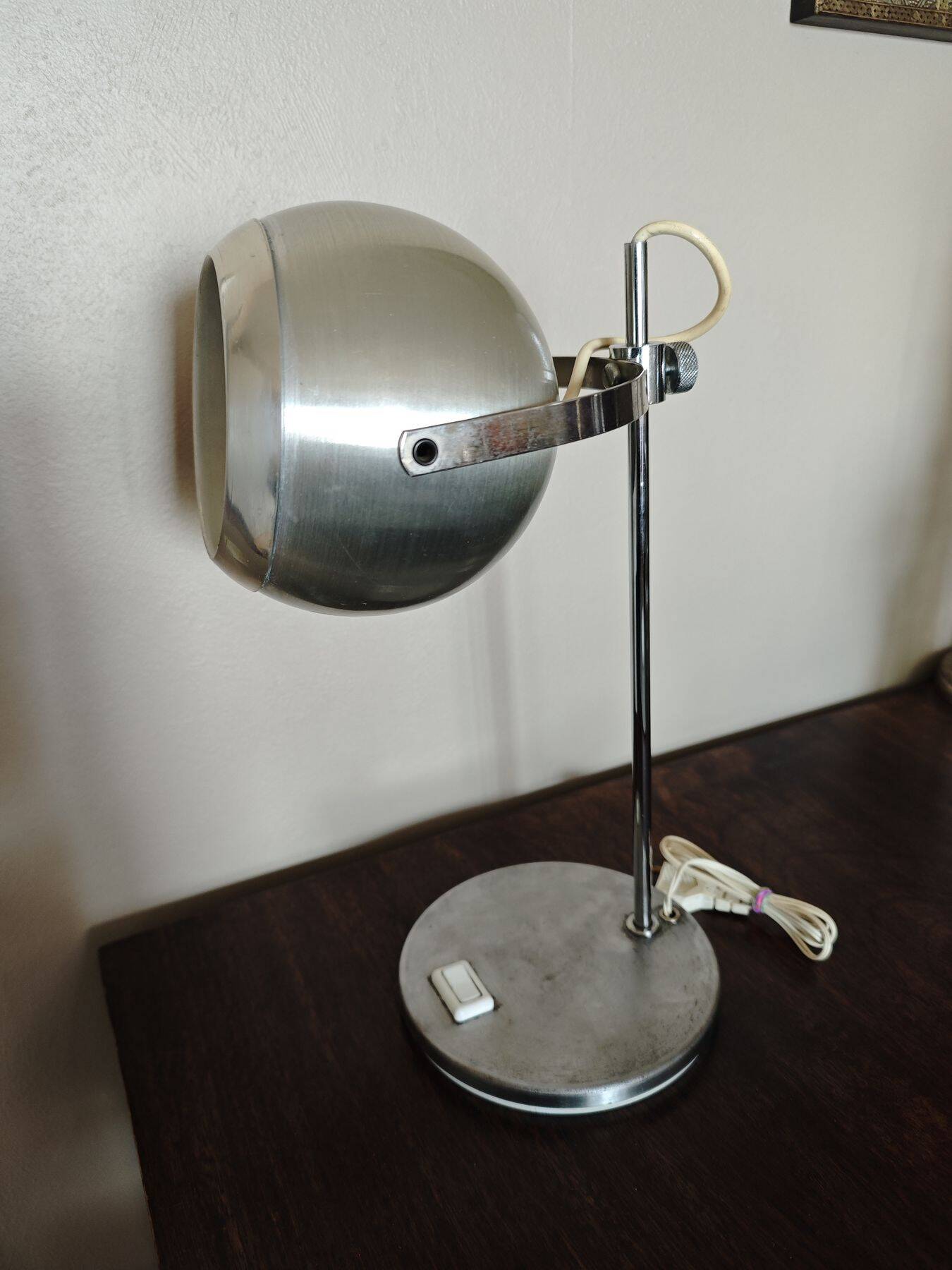 Vintage Eyeball Lamp - Aluminor - 1970s
