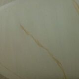 Pair of wall sconces in glass paste and brass