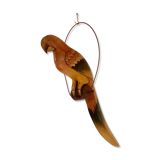 Wooden parrot suspension