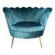 Blue shell armchair