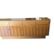 Vintage wooden high sideboard/cabinet