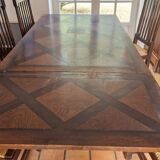 Table and dining chairs