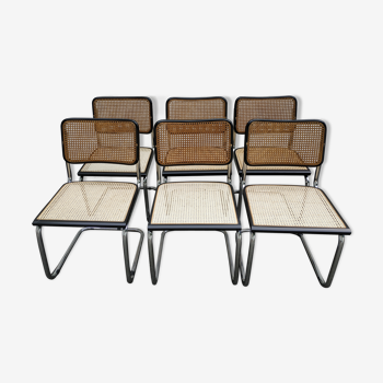 Serie de 6 chaises Breuer modèle B32