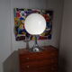 Lamp ball chrome foot tulip of the 1960s
