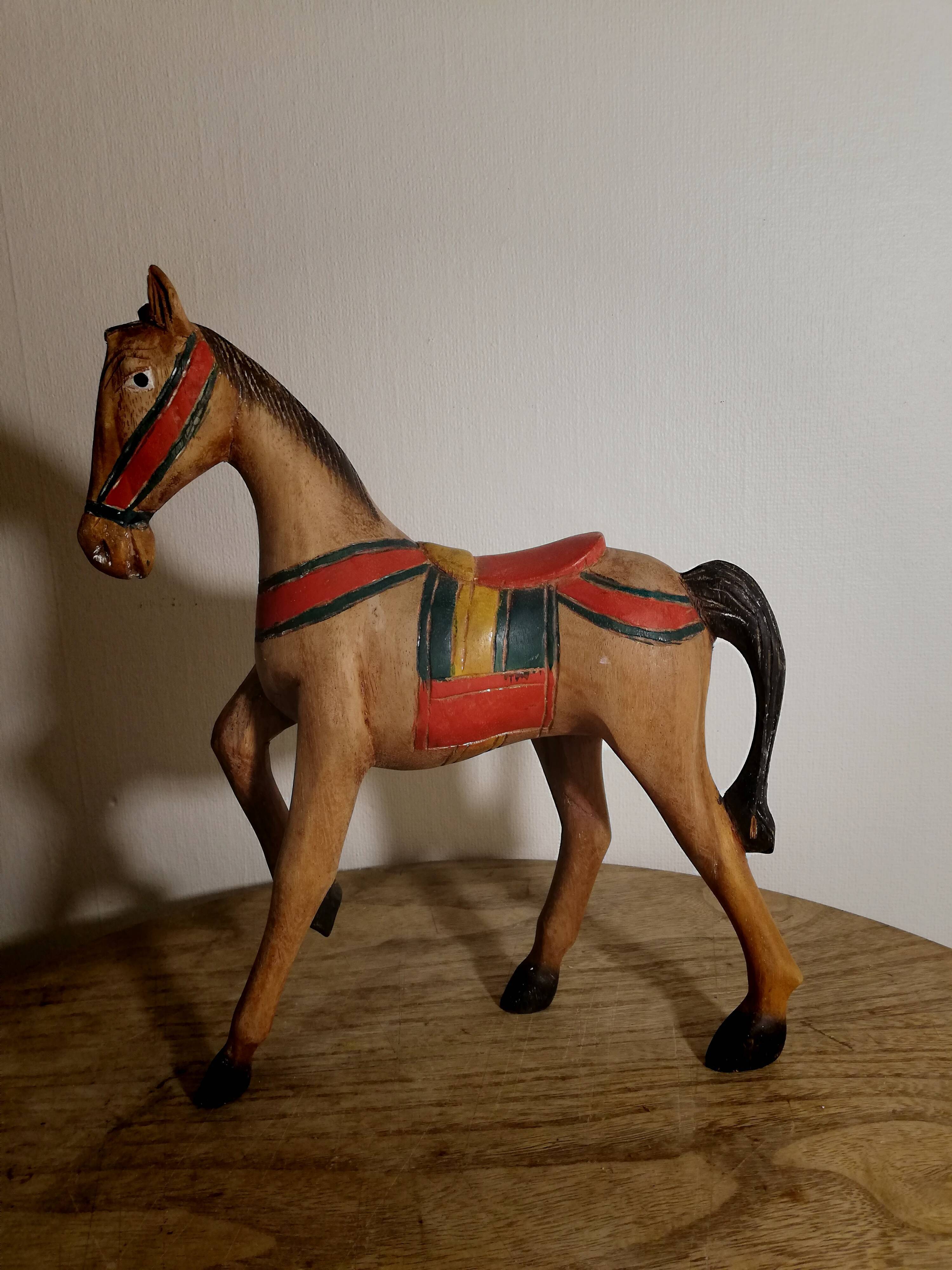 Vintage wooden horse