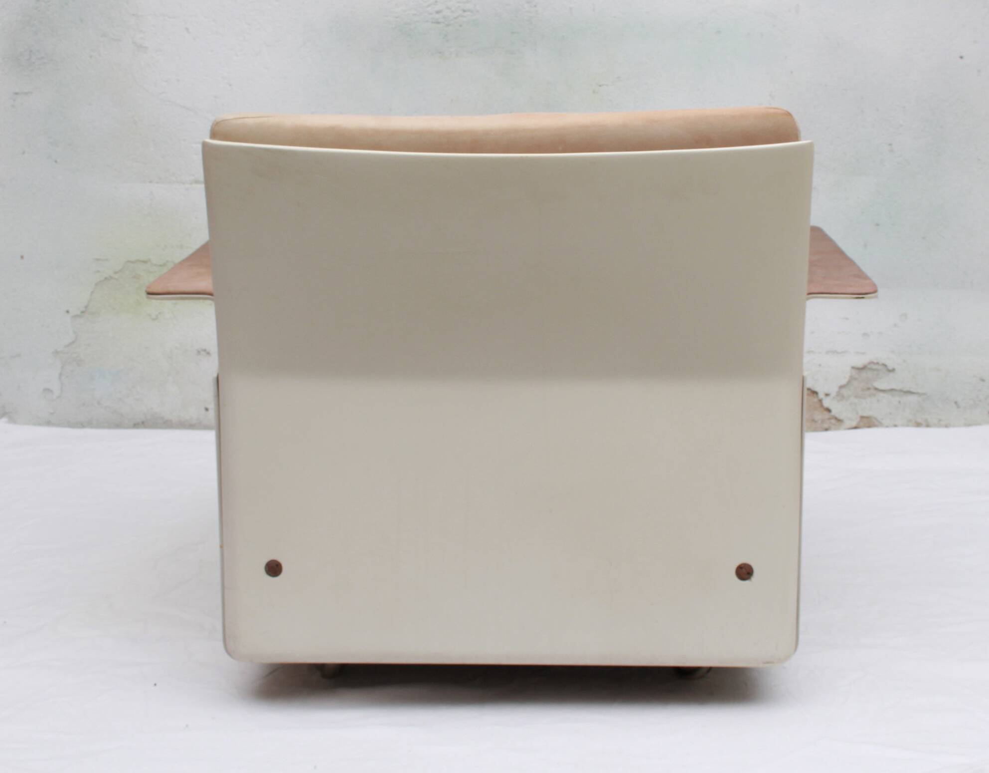 1960s chair leather brown, Dieter Rams