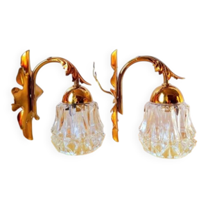 Paire D'Appliques feuilles