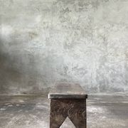 Petit banc bas asiatique en teck ancien upcyclé H:20 l:28 L70