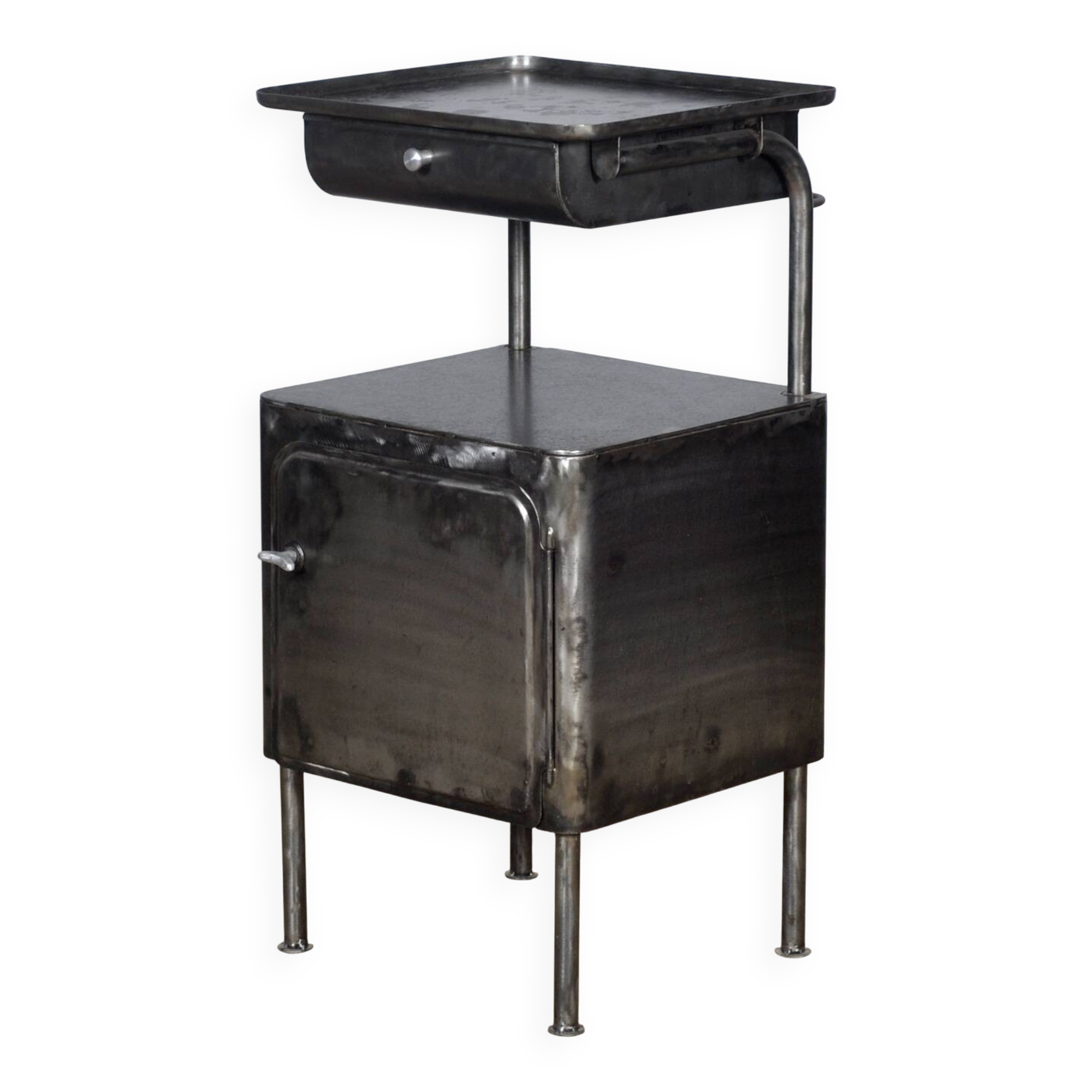 Table de nuit en fer, vers 1950