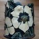 Vintage jar sheet painted flowers