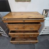 Grande commode en sapin style Louis philippe