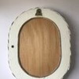 White wicker mirror