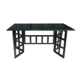 Console dépliable en table a manger 1980