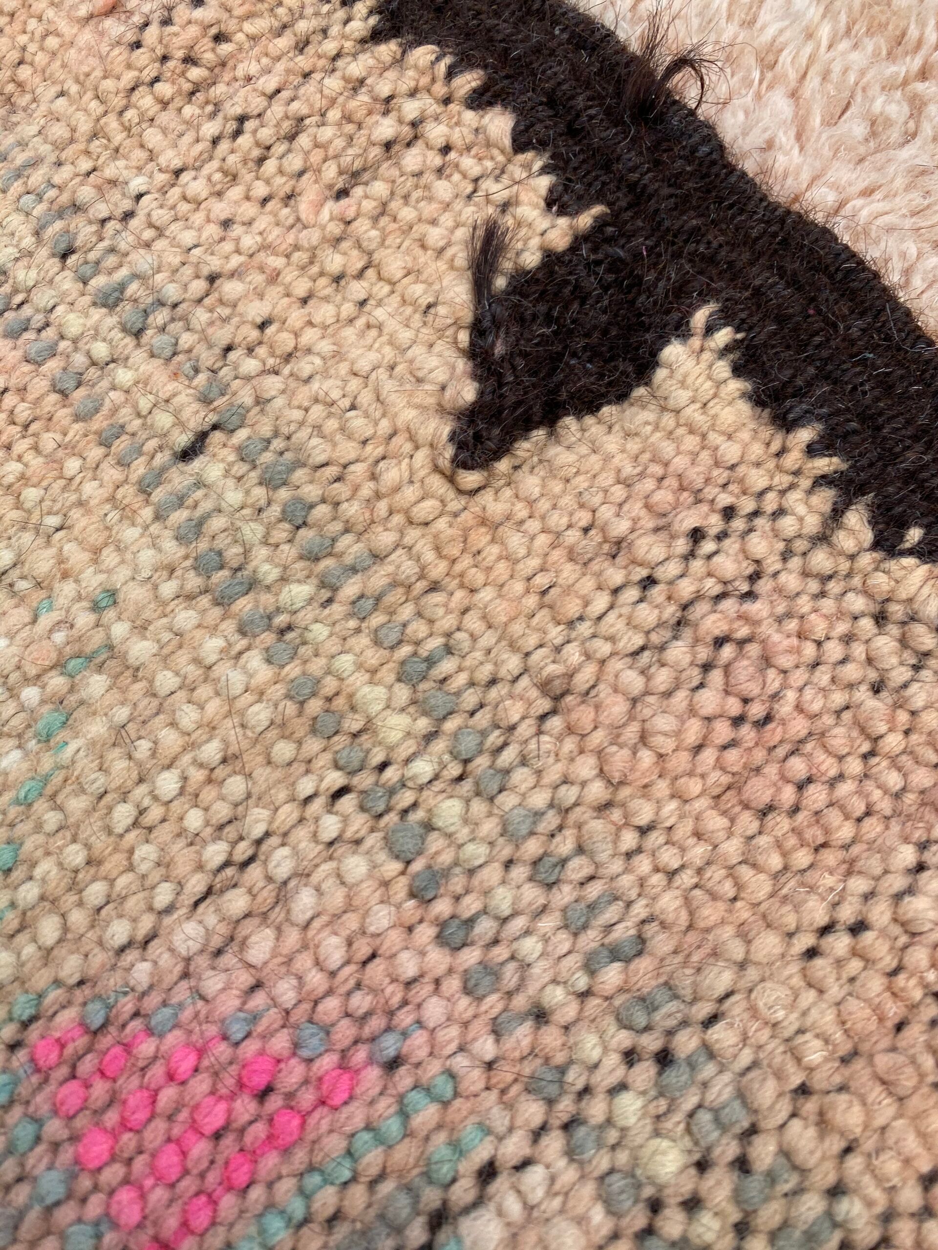 Moroccan vintage carpet boujad 165x370 cm