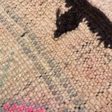Moroccan vintage carpet boujad 165x370 cm