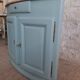 Louis XV Corner Cabinet Blue Neptune – Original Brass Fittings