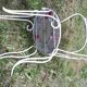 Lot of 5 armchairs for wrought iron garden lounge