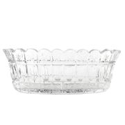 Art Deco jardiniere, crystal, Czechoslovakia, 1930s