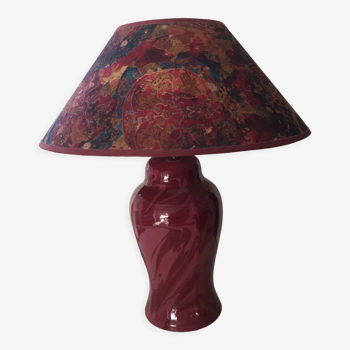 Ceramic foot table lamp