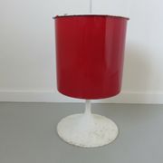 Enamelled tole paper basket, tulip foot 60 70