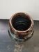Old Vintage Glossy Varnished Brown & Blue Ceramic Vase