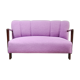 Canapé italien du milieu du siècle en laine bouclé violette, années 1950