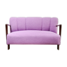 Mid-Century Italian Sofa in Purple Bouclé Wool, 1950s