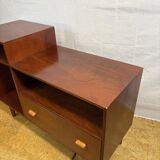 Mid Century Retro Teak Telephone Seat / Media Cabinet (Circa 1960)  A super