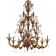 Imperial Venetian Modern Brown "Ca' Rezzonico" With Curls Murano Glass Chan